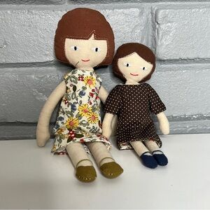 Creative Co-Op Plush Mom And Daughter Set